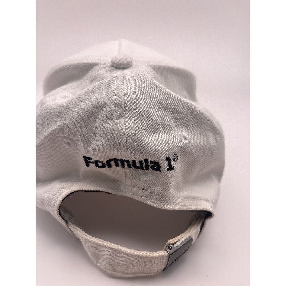 Official Formula One F1 Embroidered Logo Strapback Hat White Racing - Picture 4 of 8